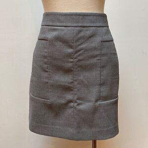 LOFT Grey Mini Skirt  with pockets Size 6